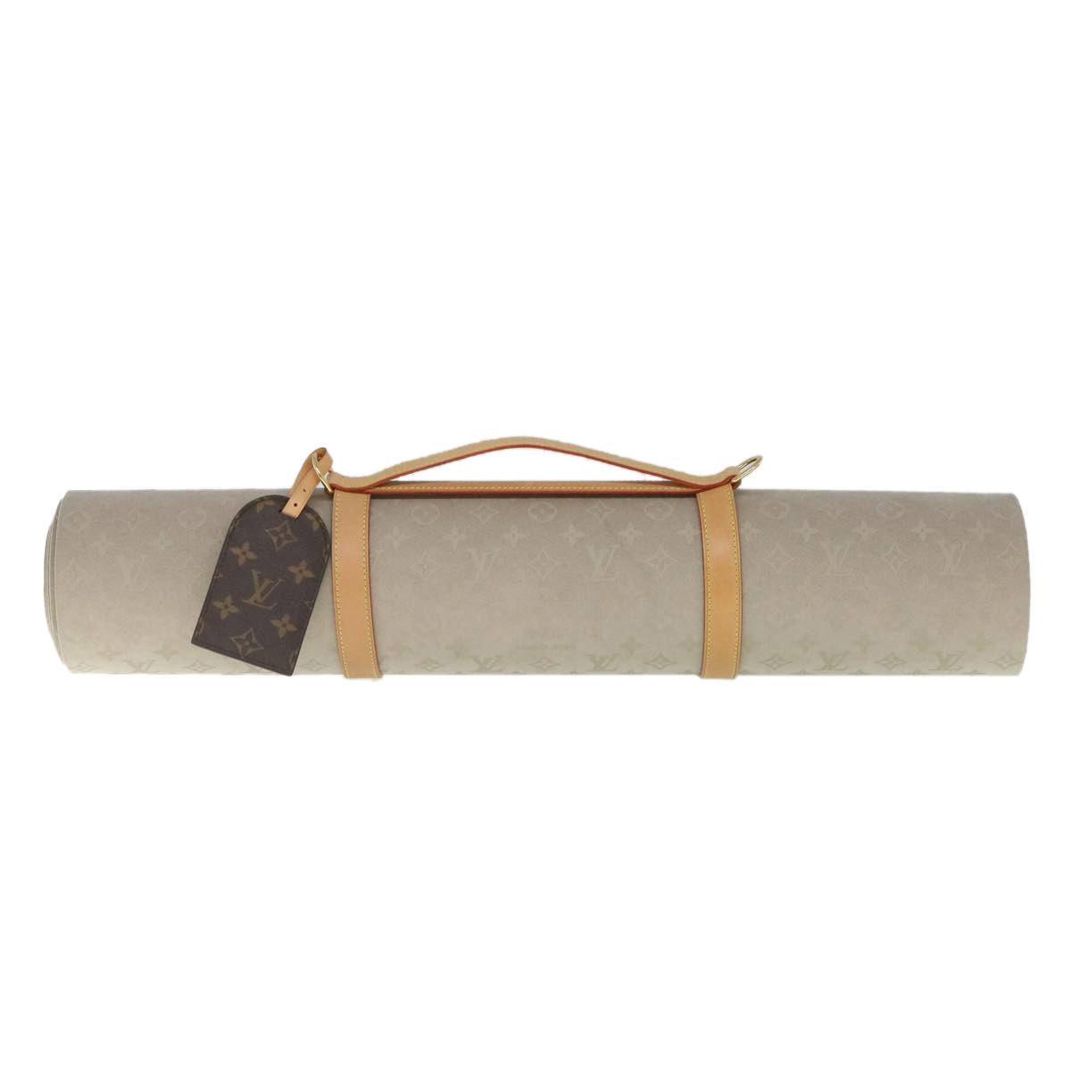 LOUIS VUITTON Monogram Etui Tapi Yoga Exercise Mat Beige GI0501 LV 55732A