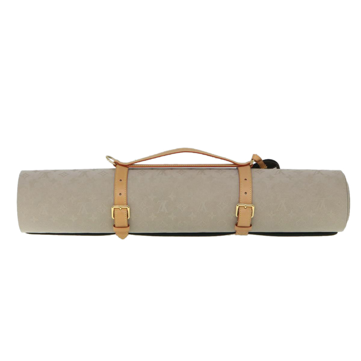 LOUIS VUITTON Monogram Etui Tapi Yoga Exercise Mat Beige GI0501 LV 55732A