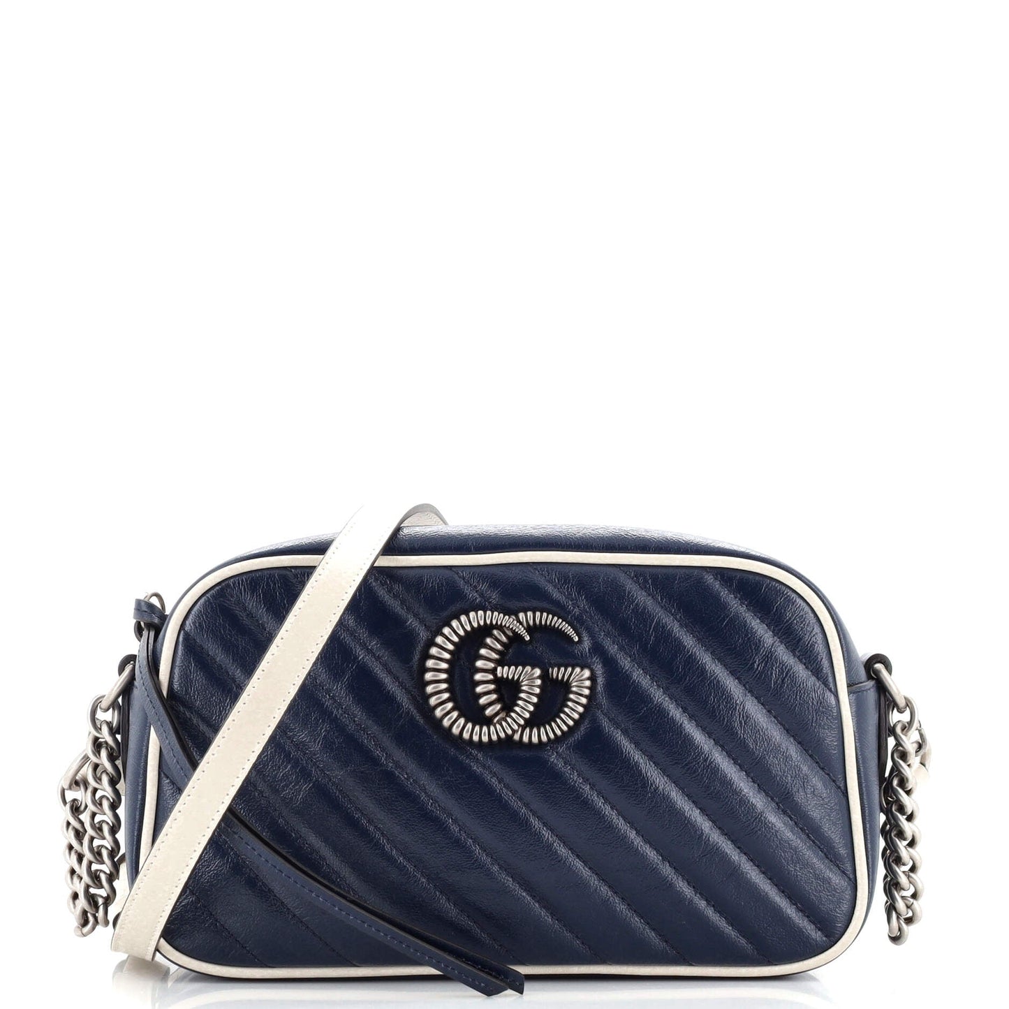 Luxury Gucci Trending 2025 GG Marmont Shoulder Bag Diagonal Quilted Leather Small