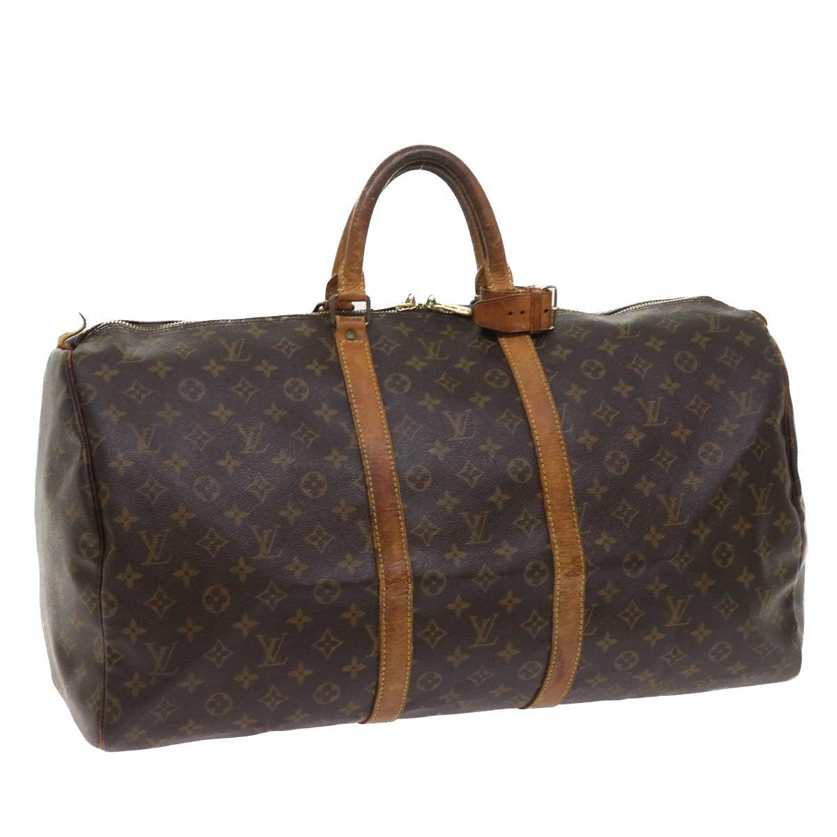 LOUIS VUITTON Monogram Keepall 55 Boston Bag M41424 LV 55761