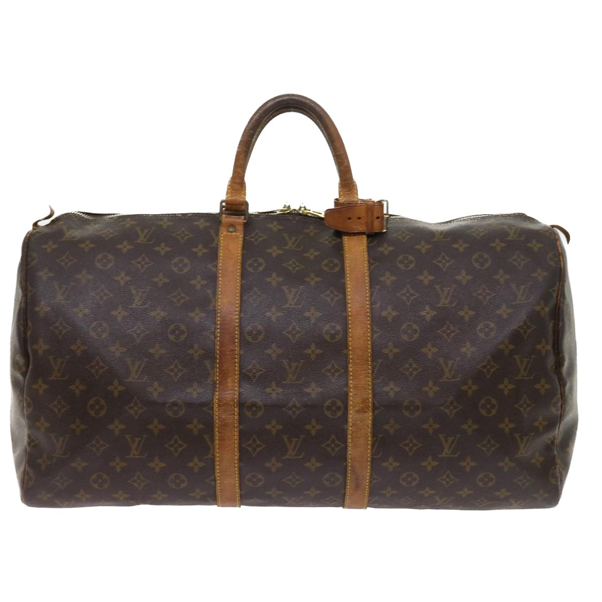 LOUIS VUITTON Monogram Keepall 55 Boston Bag M41424 LV 55761