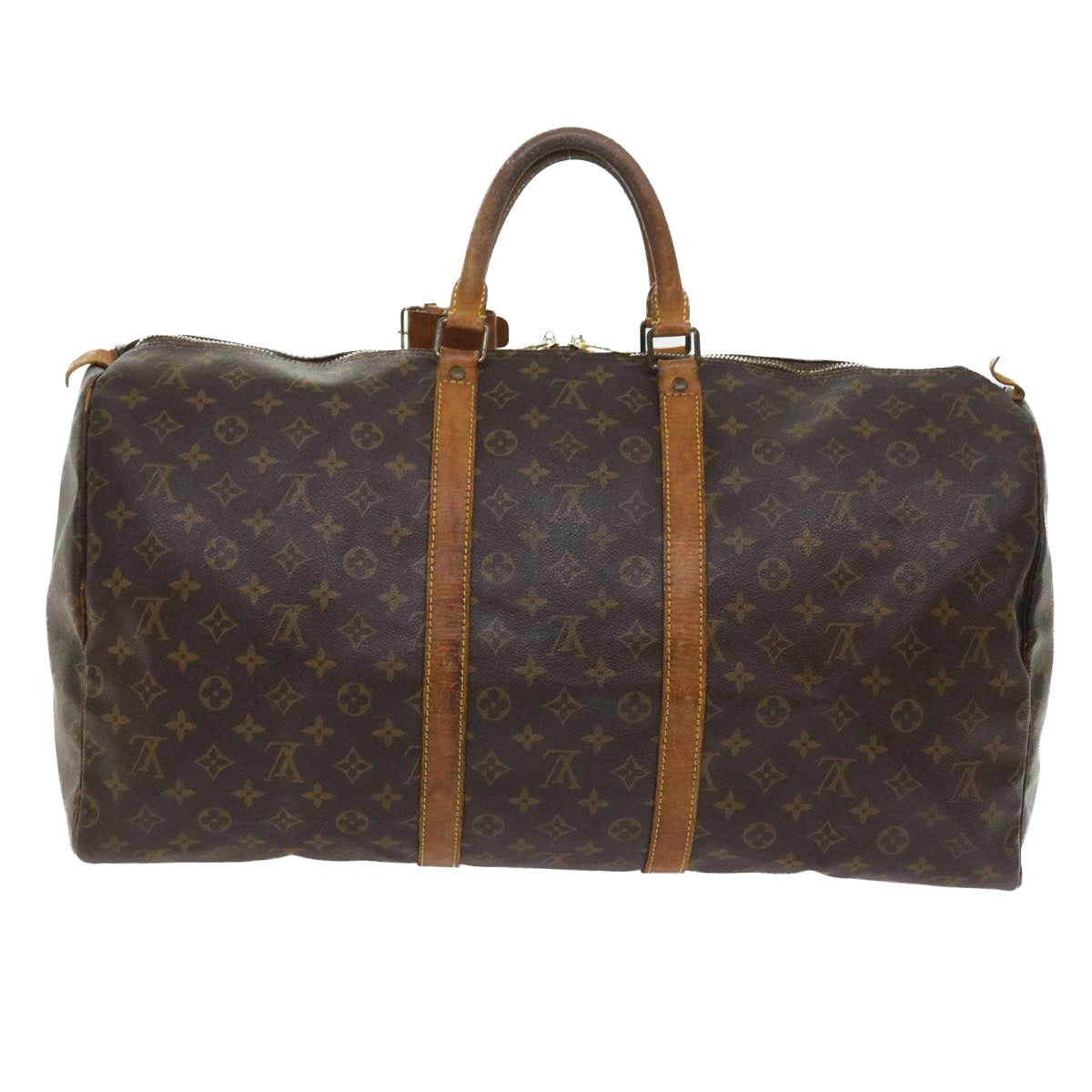 LOUIS VUITTON Monogram Keepall 55 Boston Bag M41424 LV 55761