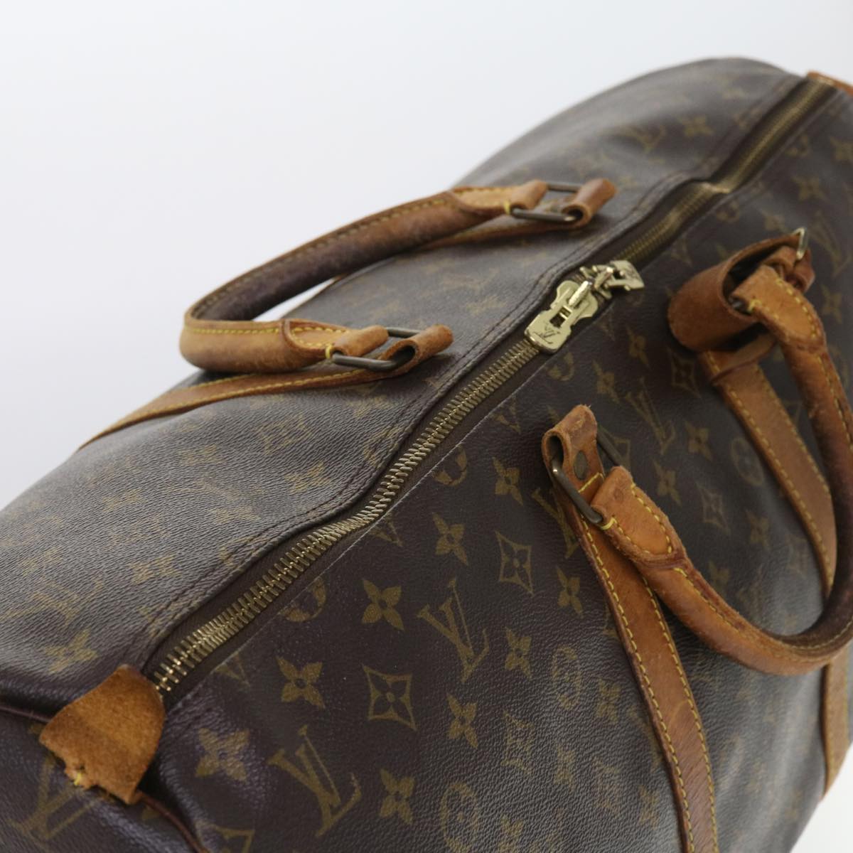 LOUIS VUITTON Monogram Keepall 55 Boston Bag M41424 LV 55761