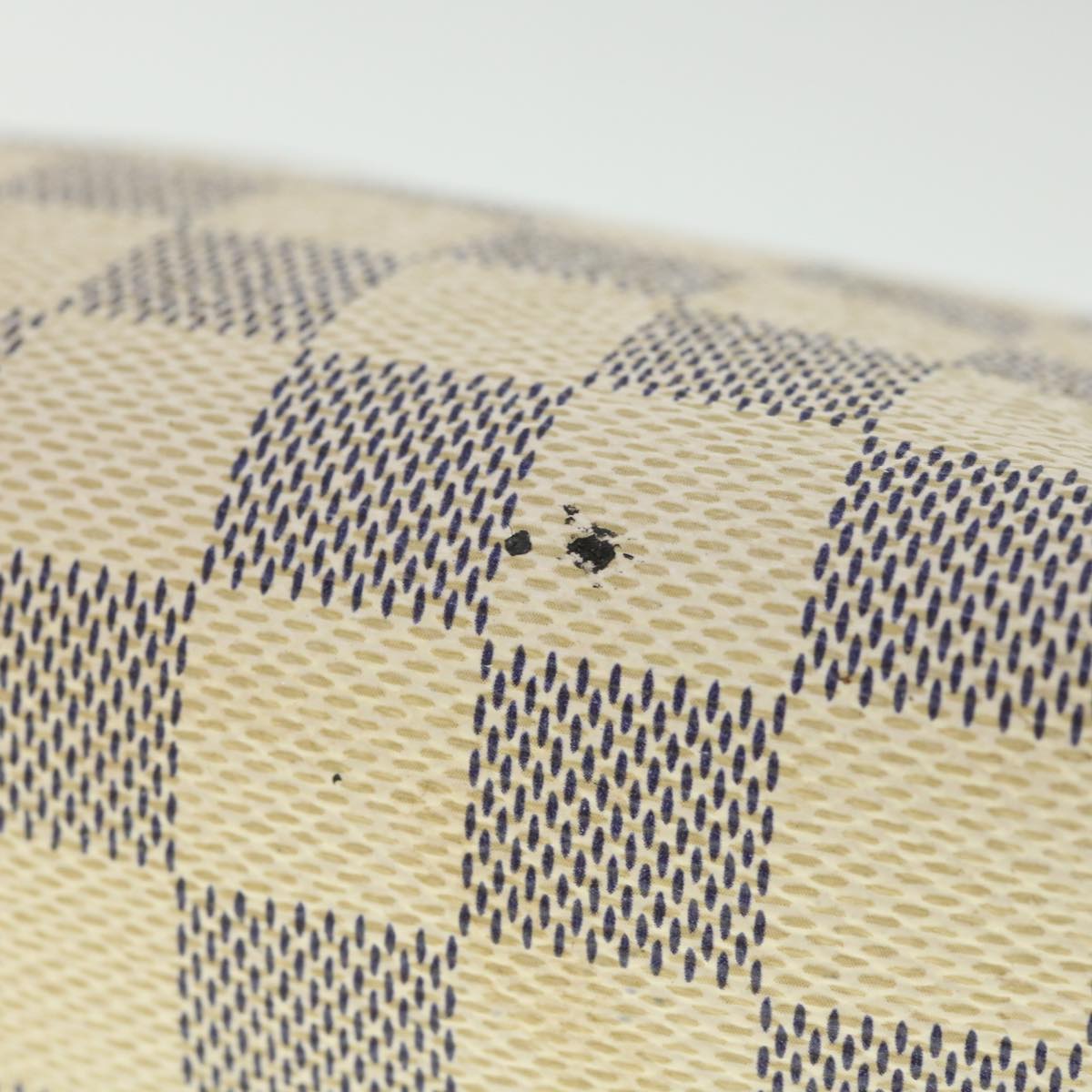 LOUIS VUITTON Damier Azur Pochette Cosmetic PM Pouch N60024 LV 55767