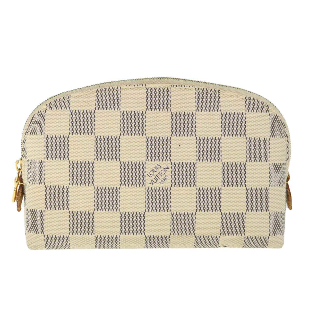 LOUIS VUITTON Damier Azur Pochette Cosmetic PM Pouch N60024 LV 55767