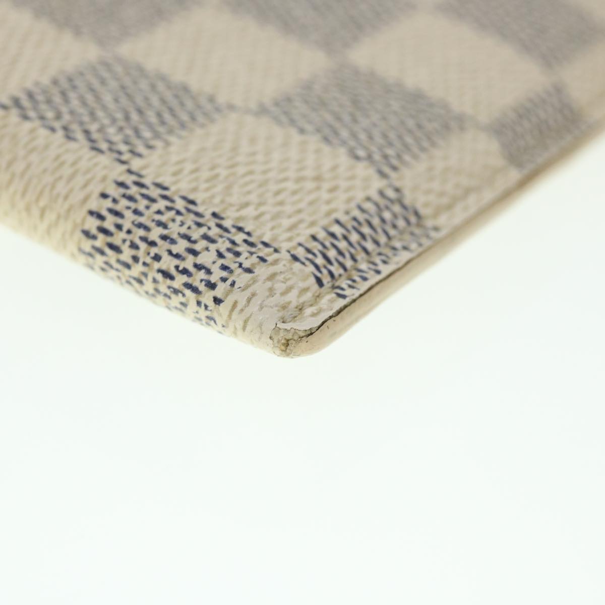 LOUIS VUITTON Damier Azur Etui A Lunettes MM Glasses Case N60025 LV 55775