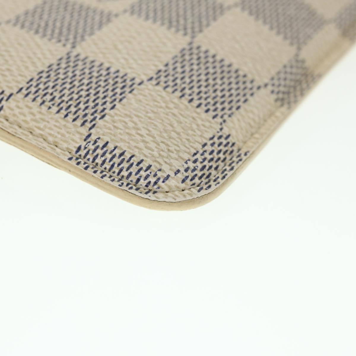 LOUIS VUITTON Damier Azur Etui A Lunettes MM Glasses Case N60025 LV 55775