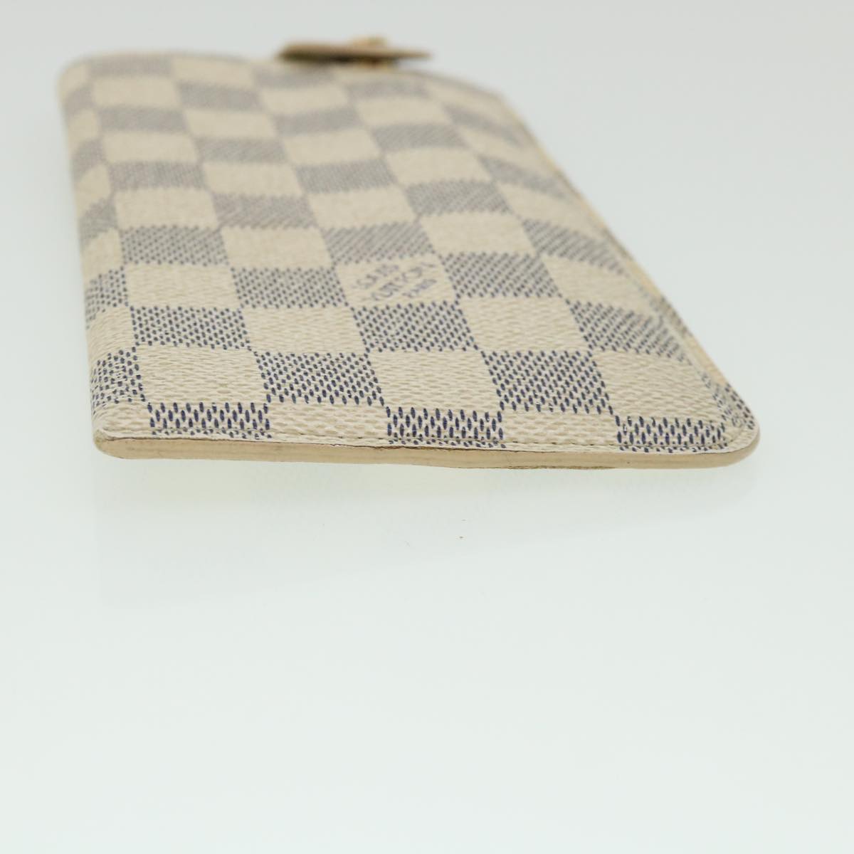 LOUIS VUITTON Damier Azur Etui A Lunettes MM Glasses Case N60025 LV 55775