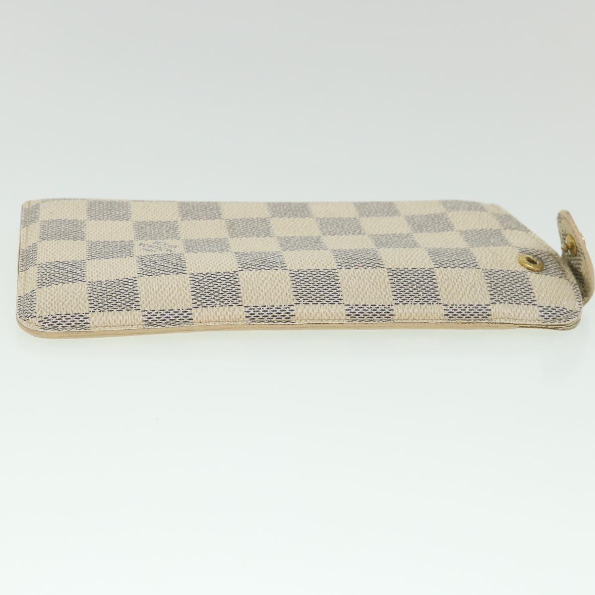 LOUIS VUITTON Damier Azur Etui A Lunettes MM Glasses Case N60025 LV 55775