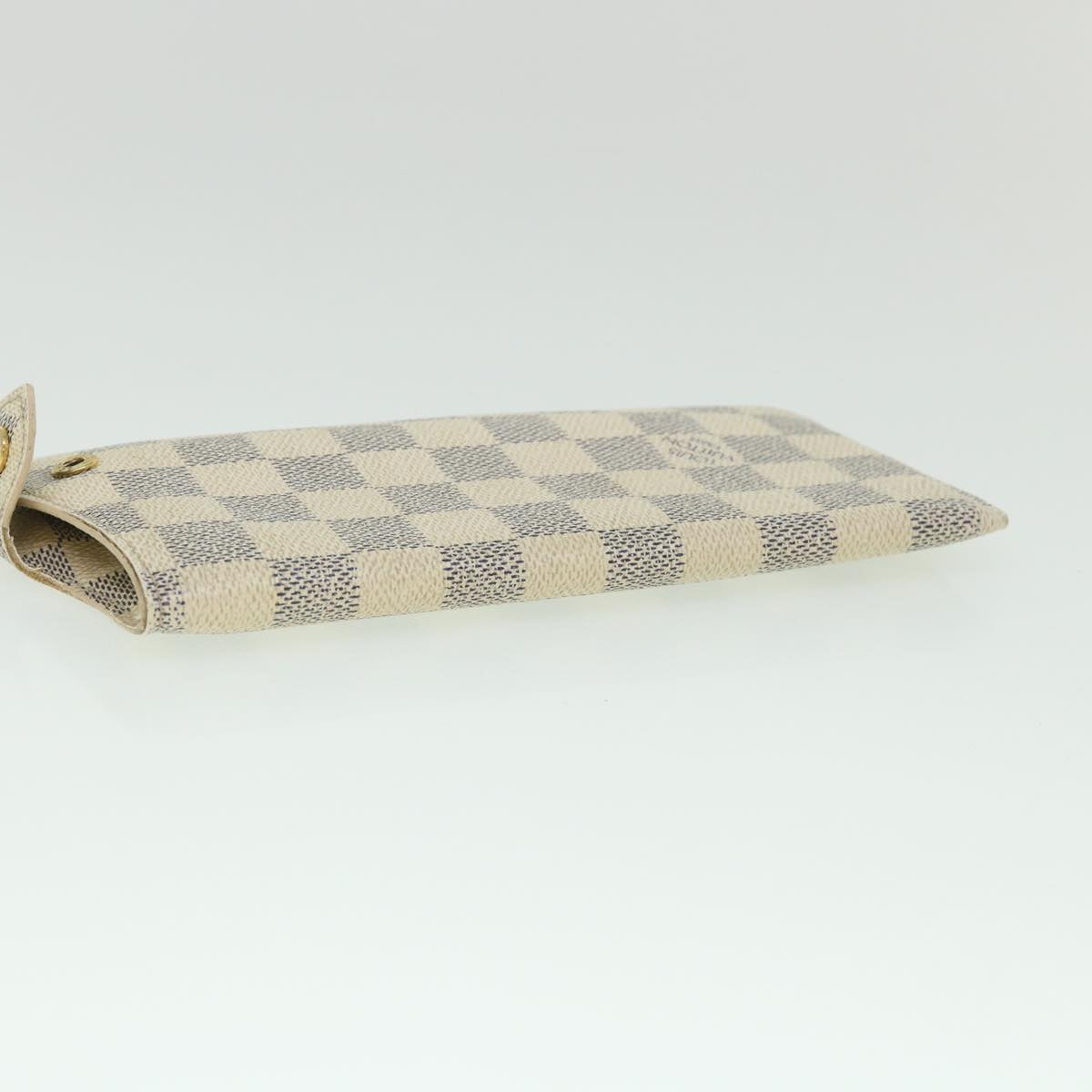 LOUIS VUITTON Damier Azur Etui A Lunettes MM Glasses Case N60025 LV 55775
