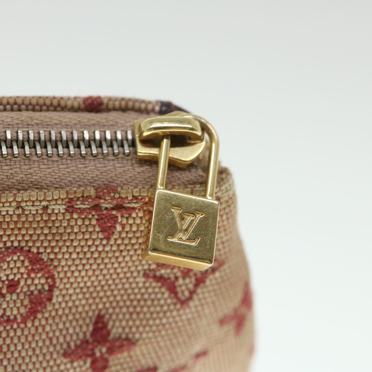 LOUIS VUITTON Monogram Mini Ansophie Pouch Red M92696 LV 55776