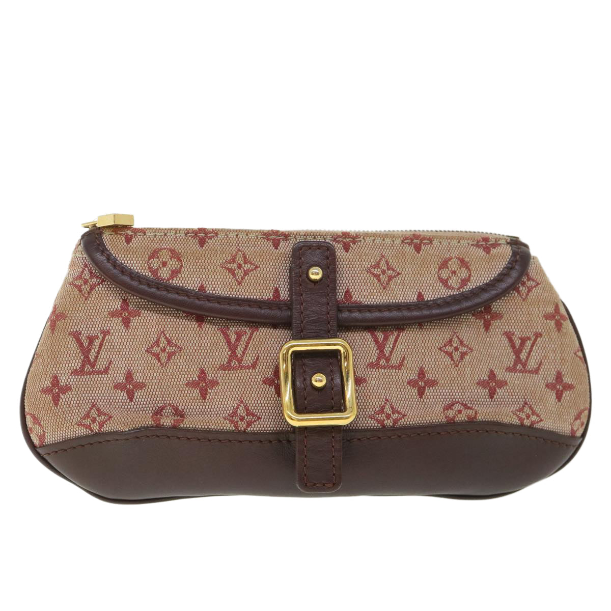 LOUIS VUITTON Monogram Mini Ansophie Pouch Red M92696 LV 55776
