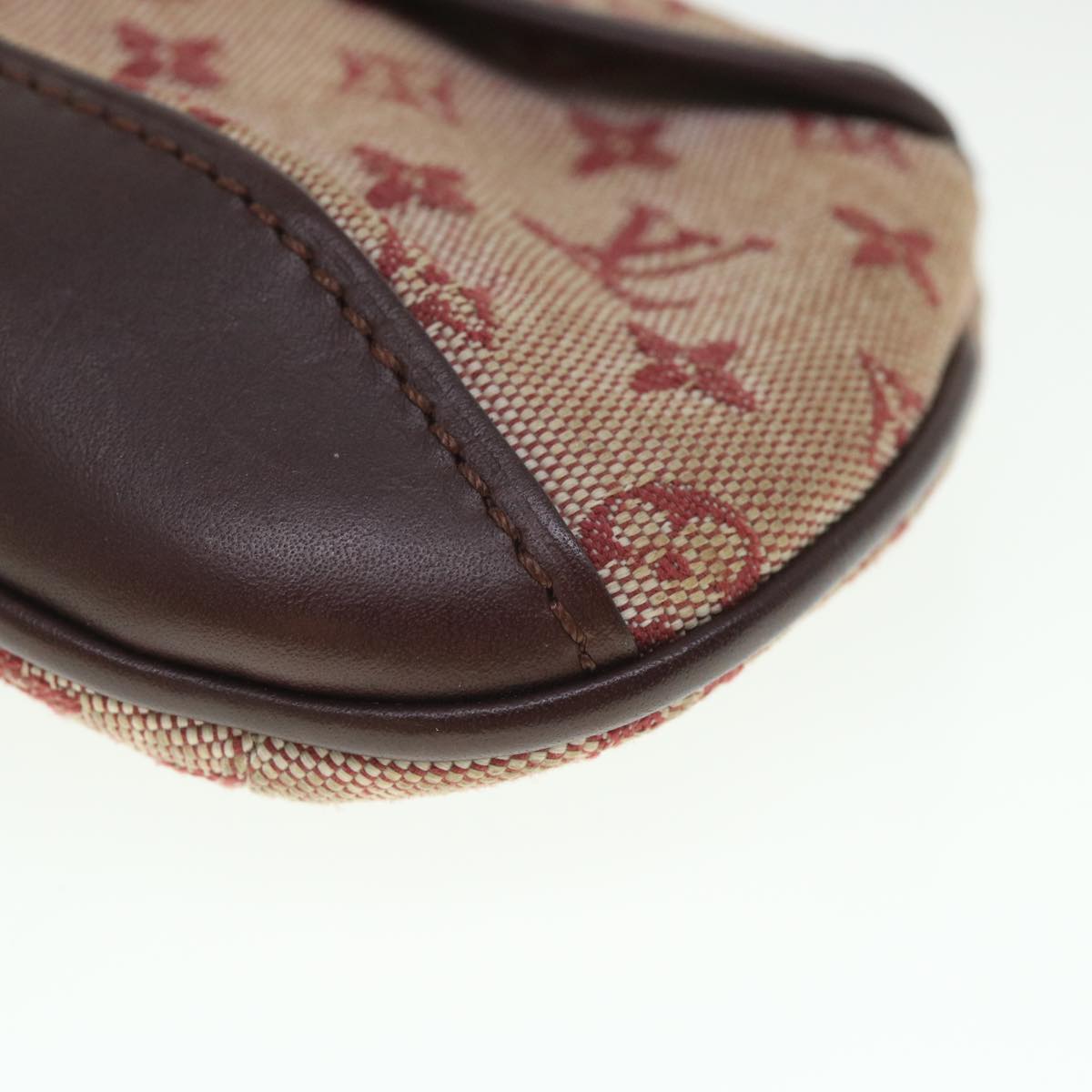 LOUIS VUITTON Monogram Mini Ansophie Pouch Red M92696 LV 55776