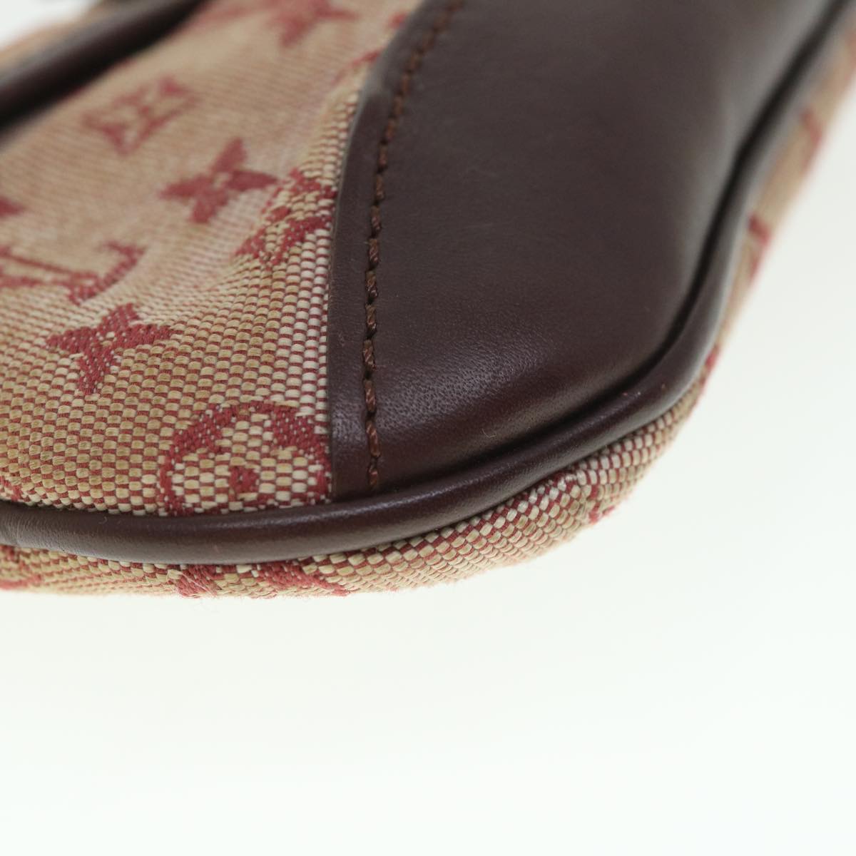 LOUIS VUITTON Monogram Mini Ansophie Pouch Red M92696 LV 55776