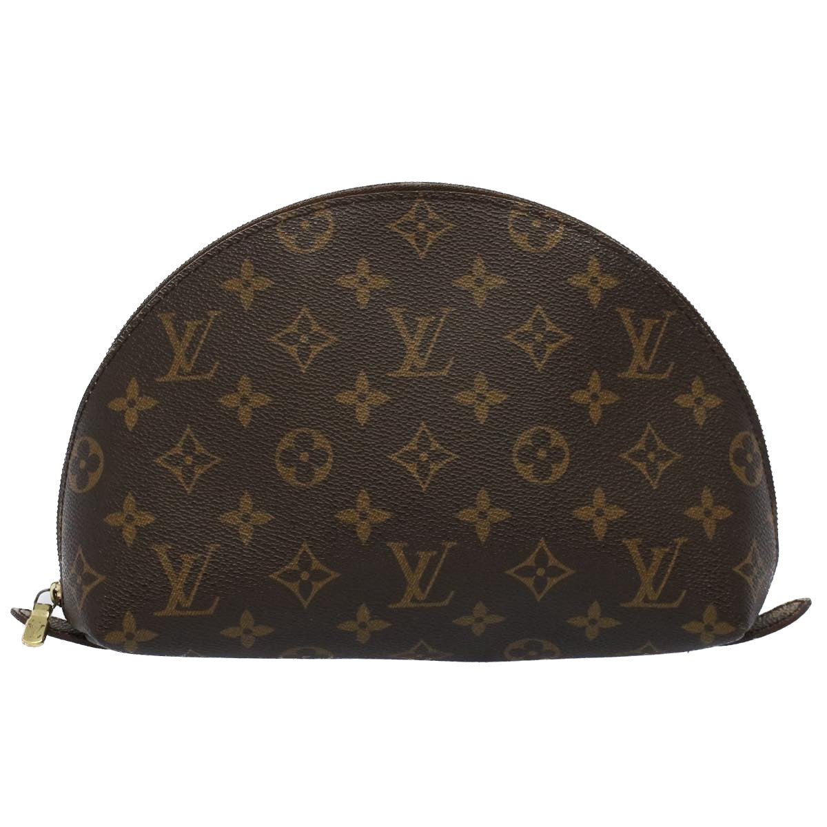 LOUIS VUITTON Monogram Trousse Demi Ronde Cosmetic Pouch M47520 LV 55779