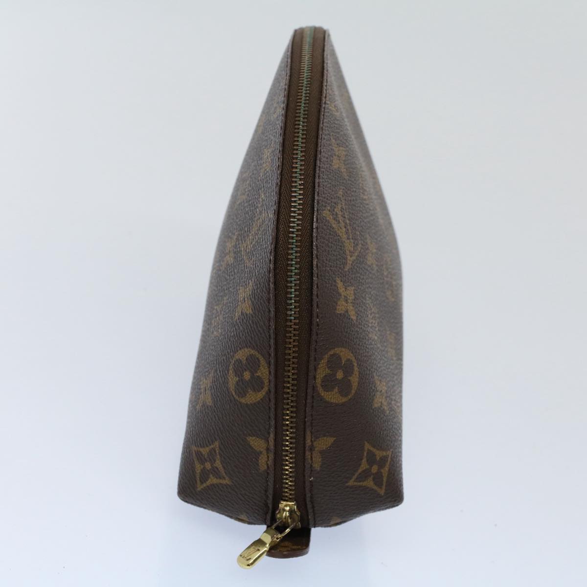 LOUIS VUITTON Monogram Trousse Demi Ronde Cosmetic Pouch M47520 LV 55779