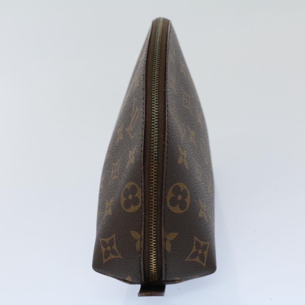 LOUIS VUITTON Monogram Trousse Demi Ronde Cosmetic Pouch M47520 LV 55779