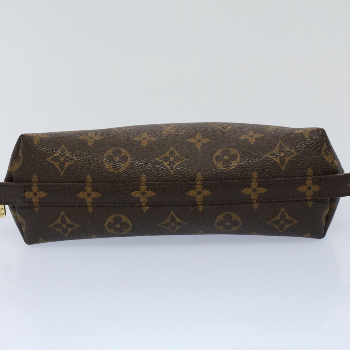 LOUIS VUITTON Monogram Trousse Demi Ronde Cosmetic Pouch M47520 LV 55779