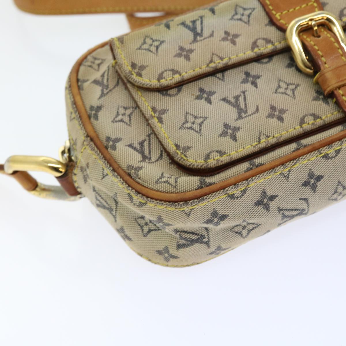 LOUIS VUITTON Monogram Mini Juliet MM Shoulder Bag Blue M92004 LV 55782