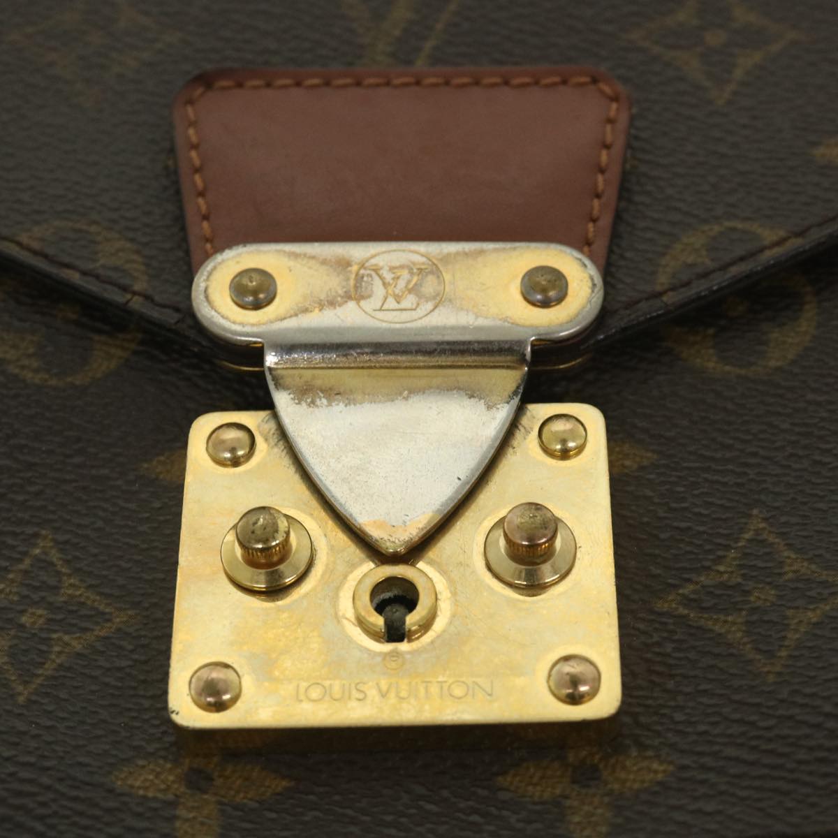 LOUIS VUITTON Monogram Monceau 28 Hand Bag 2way M51185 LV 55787