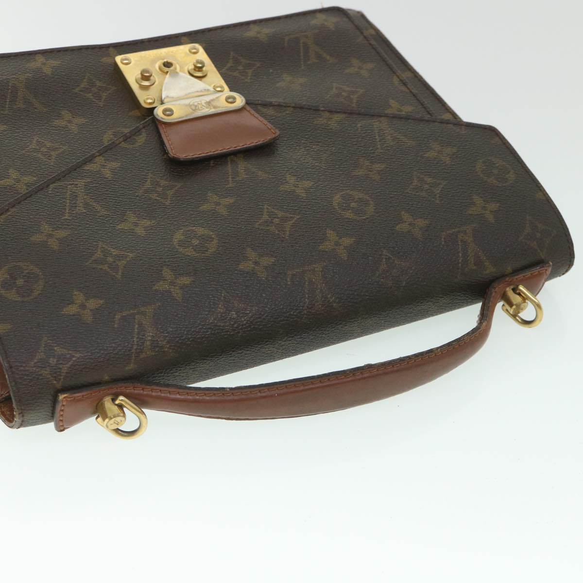 LOUIS VUITTON Monogram Monceau 28 Hand Bag 2way M51185 LV 55787