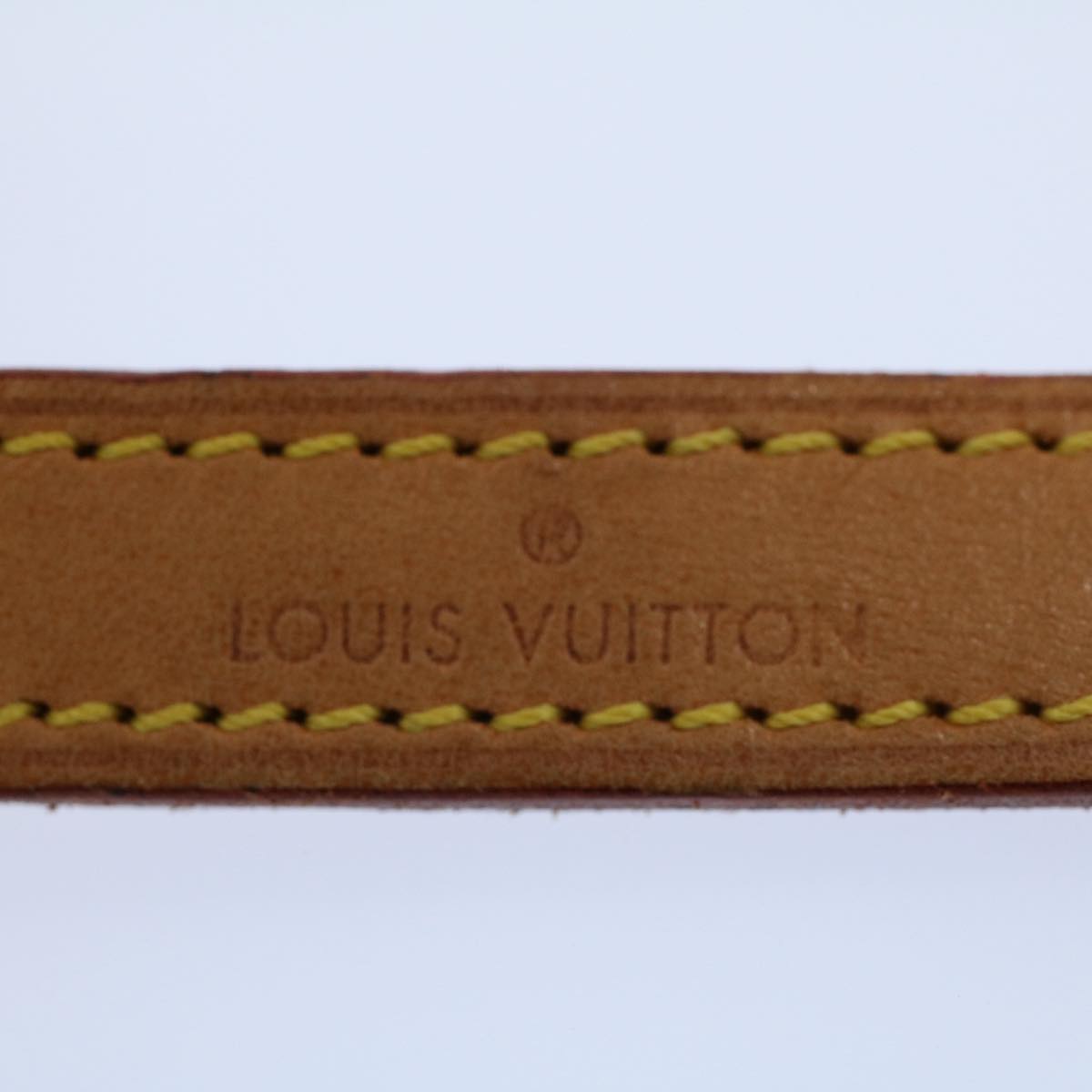 LOUIS VUITTON Shoulder Strap Leather 47.2"" Beige LV 55788