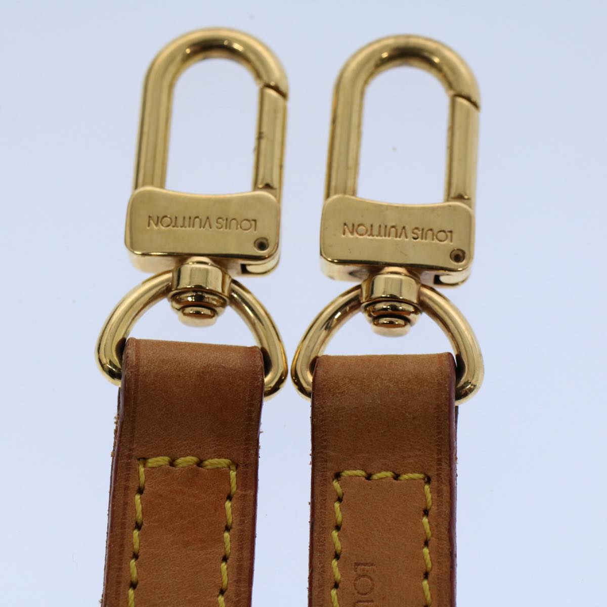 LOUIS VUITTON Shoulder Strap Leather 47.2"" Beige LV 55788