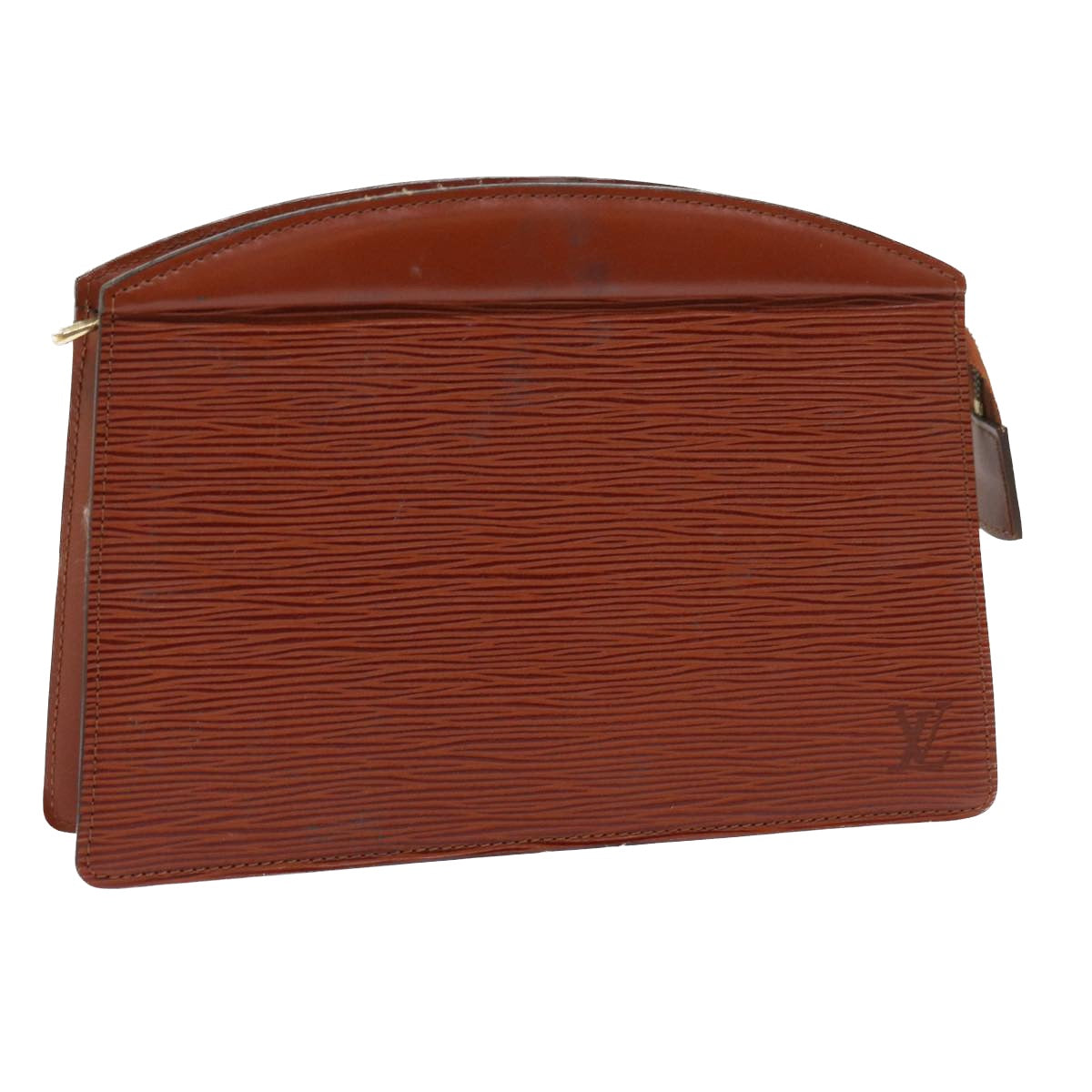 LOUIS VUITTON Epi Trousse Crete Pouch Brown M48403 LV 55791