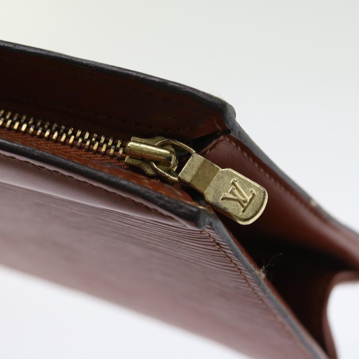 LOUIS VUITTON Epi Trousse Crete Pouch Brown M48403 LV 55791