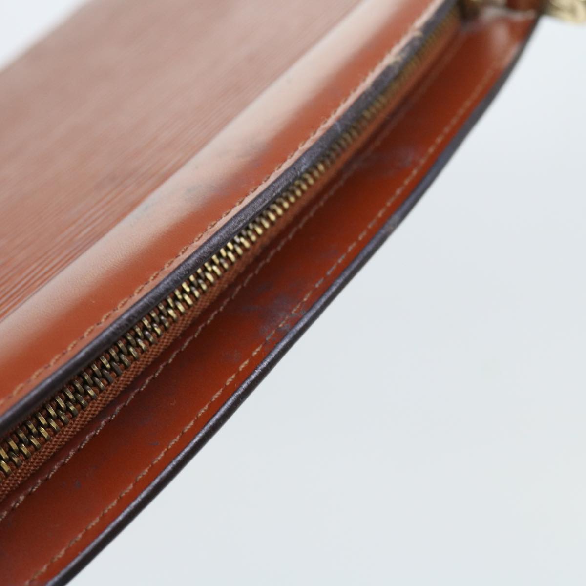 LOUIS VUITTON Epi Trousse Crete Pouch Brown M48403 LV 55791