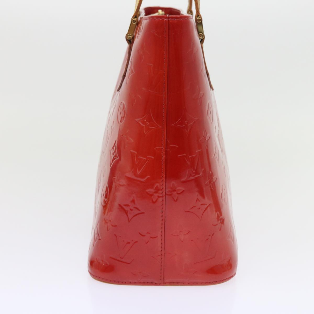 LOUIS VUITTON Monogram Vernis Houston Hand Bag Red M91092 LV 55796