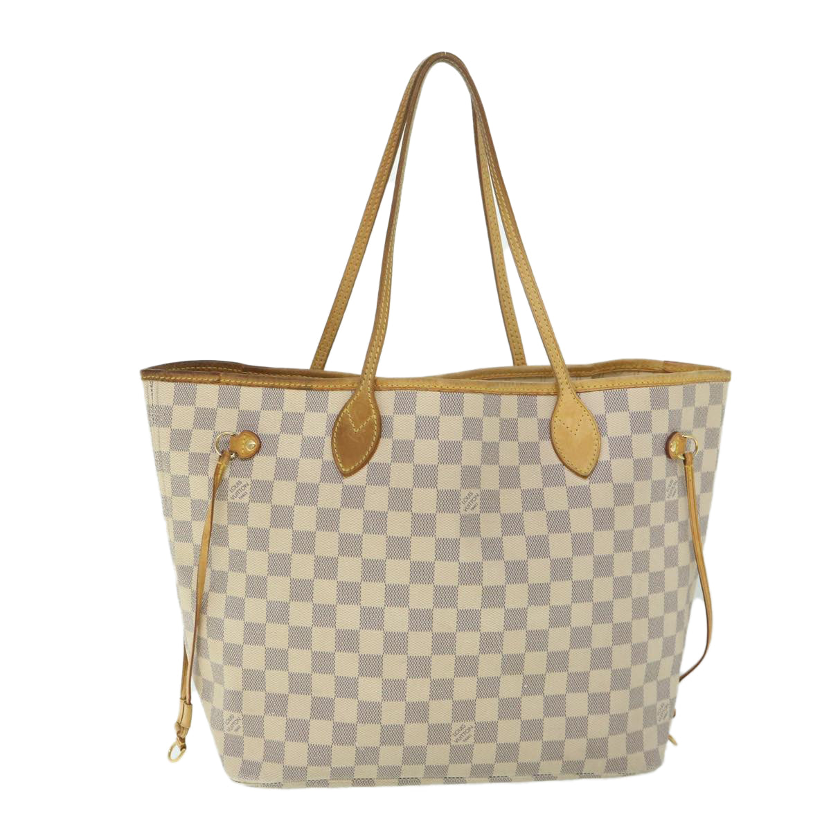 LOUIS VUITTON Damier Azur Neverfull MM Tote Bag N41605 LV 55805