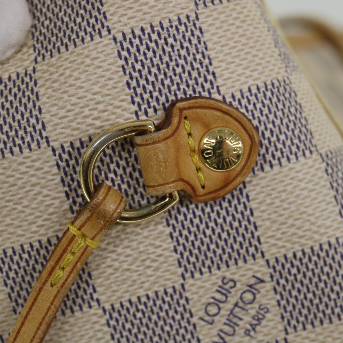LOUIS VUITTON Damier Azur Neverfull MM Tote Bag N41605 LV 55805