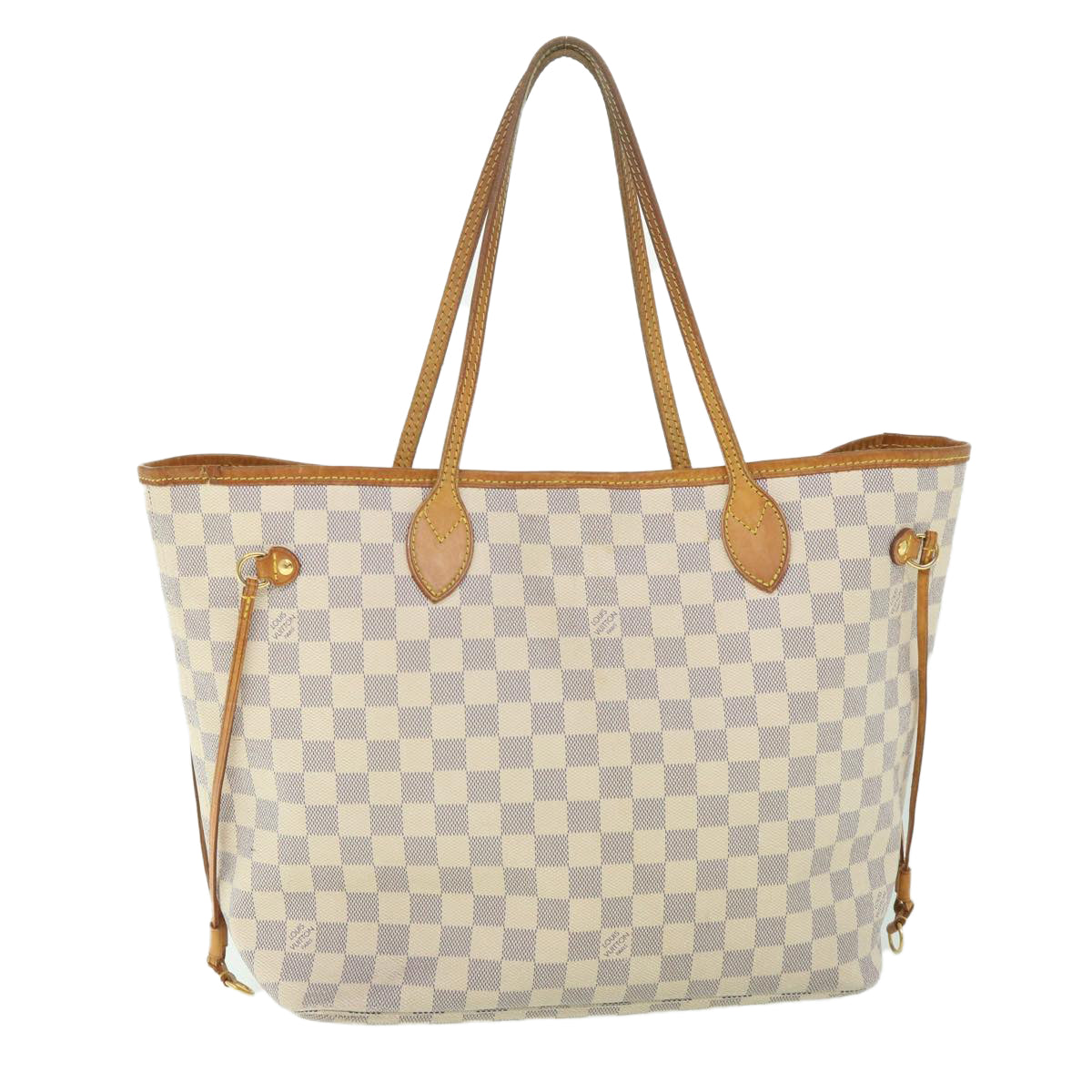 LOUIS VUITTON Damier Azur Neverfull MM Tote Bag N41605 LV 55806