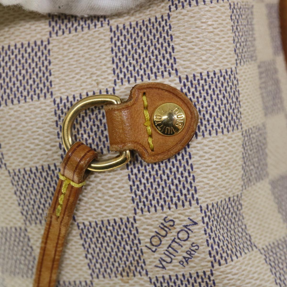 LOUIS VUITTON Damier Azur Neverfull MM Tote Bag N41605 LV 55806