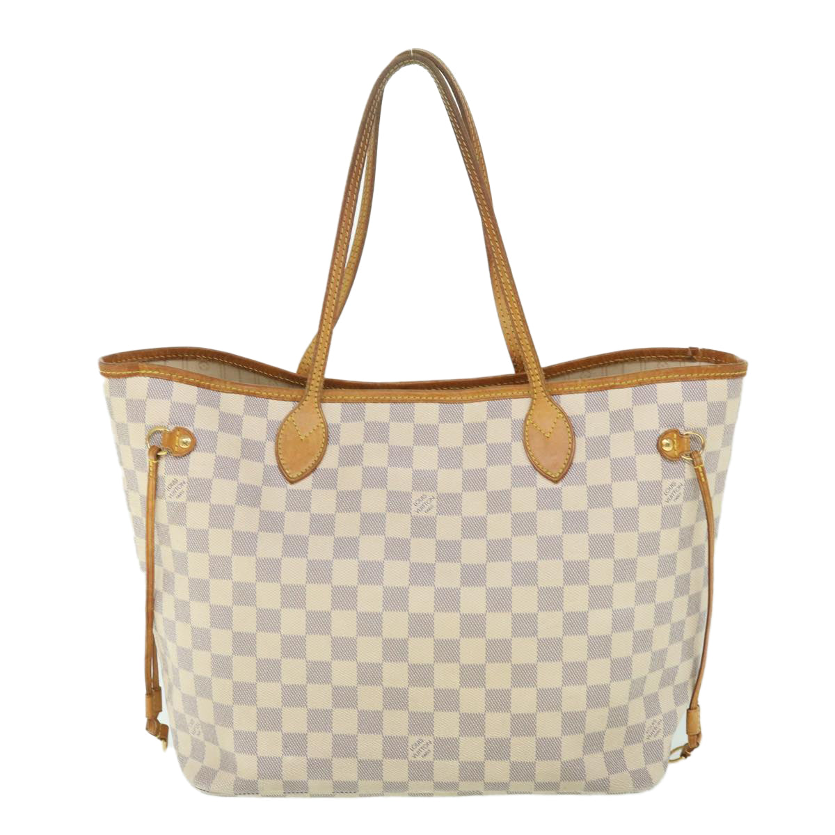 LOUIS VUITTON Damier Azur Neverfull MM Tote Bag N41605 LV 55806