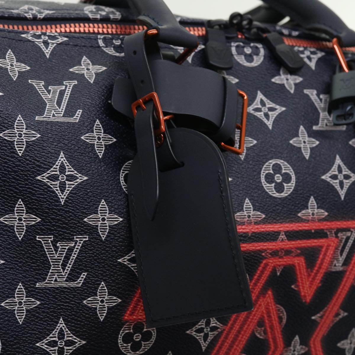 LOUIS VUITTON Monogram Ink Keepall Bandouliere 50 Boston Bag M43684 55809A