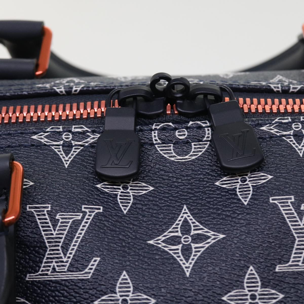 LOUIS VUITTON Monogram Ink Keepall Bandouliere 50 Boston Bag M43684 55809A