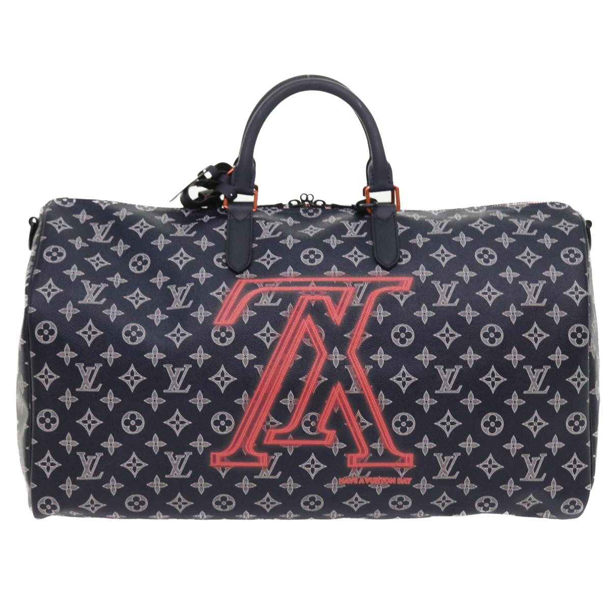 LOUIS VUITTON Monogram Ink Keepall Bandouliere 50 Boston Bag M43684 55809A