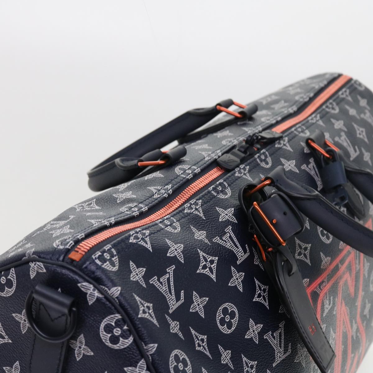 LOUIS VUITTON Monogram Ink Keepall Bandouliere 50 Boston Bag M43684 55809A