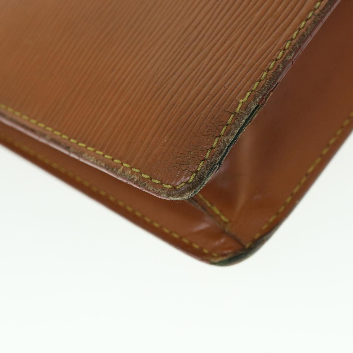 LOUIS VUITTON Epi Serie Dragonne Hand Bag Brown M52618 LV 55815