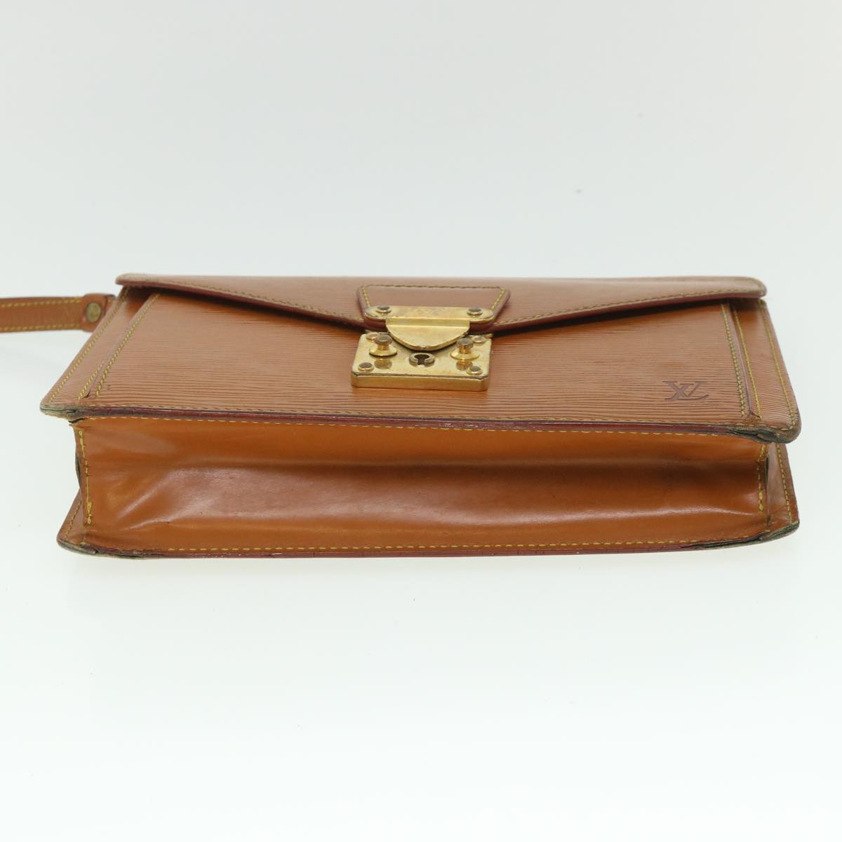 LOUIS VUITTON Epi Serie Dragonne Hand Bag Brown M52618 LV 55815