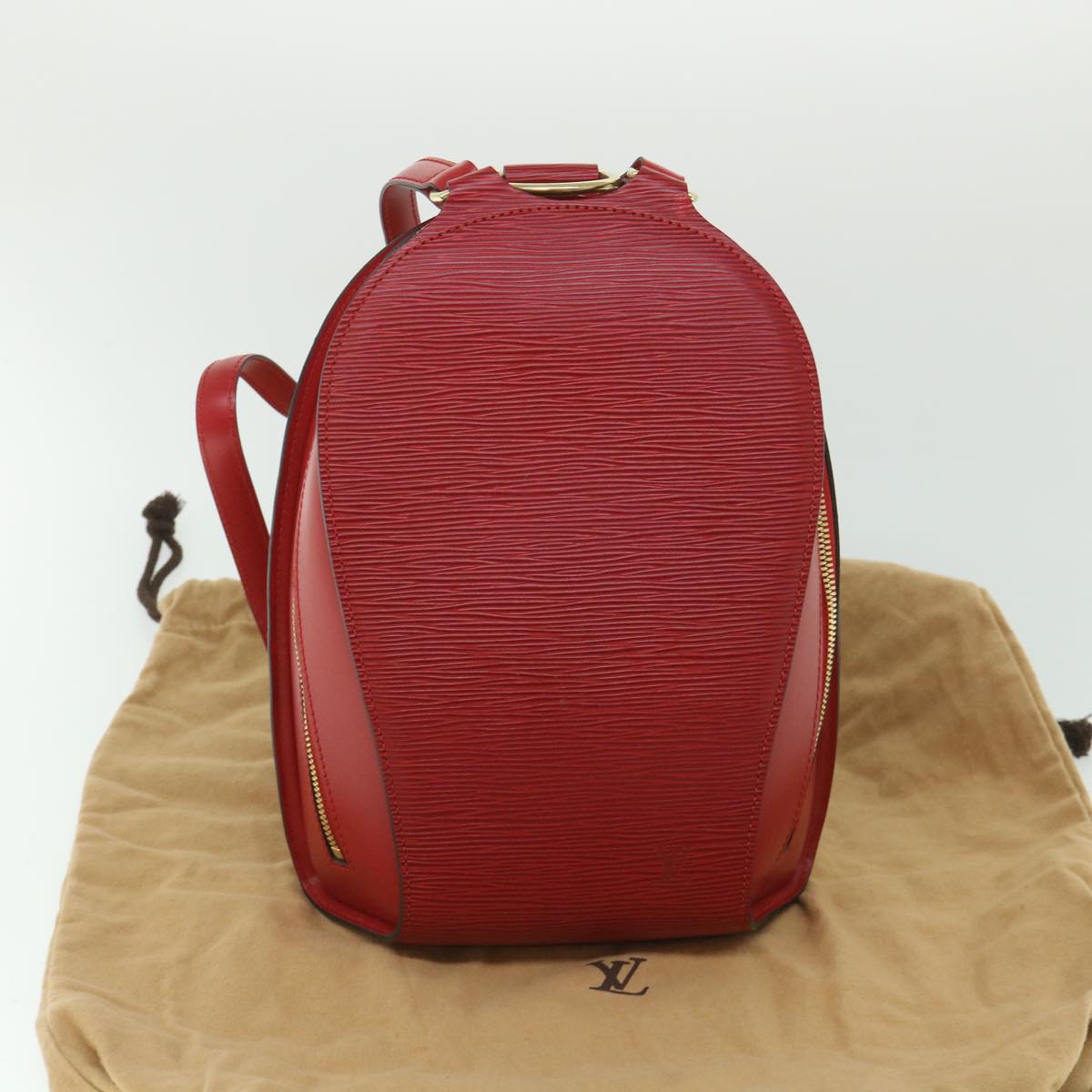 LOUIS VUITTON Epi Mabillon Backpack Castilian Red M52237 LV 55819