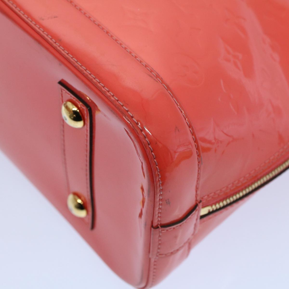 LOUIS VUITTON Monogram Vernis Alma PM Hand Bag Rose Rich M90256 LV 55823