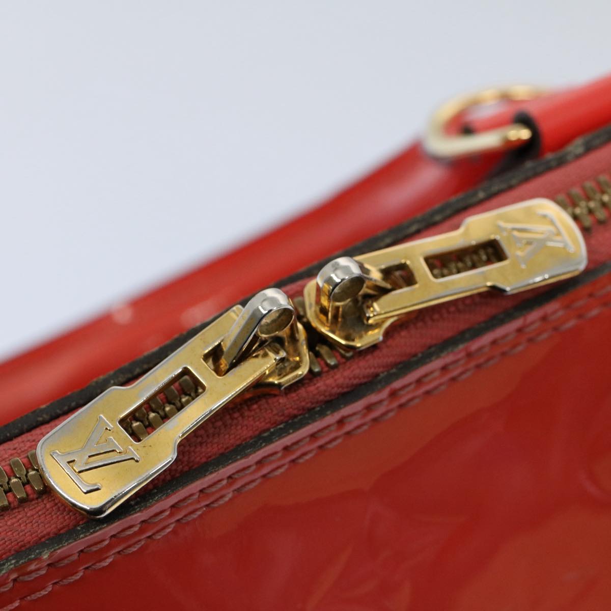 LOUIS VUITTON Monogram Vernis Alma PM Hand Bag Rose Rich M90256 LV 55823