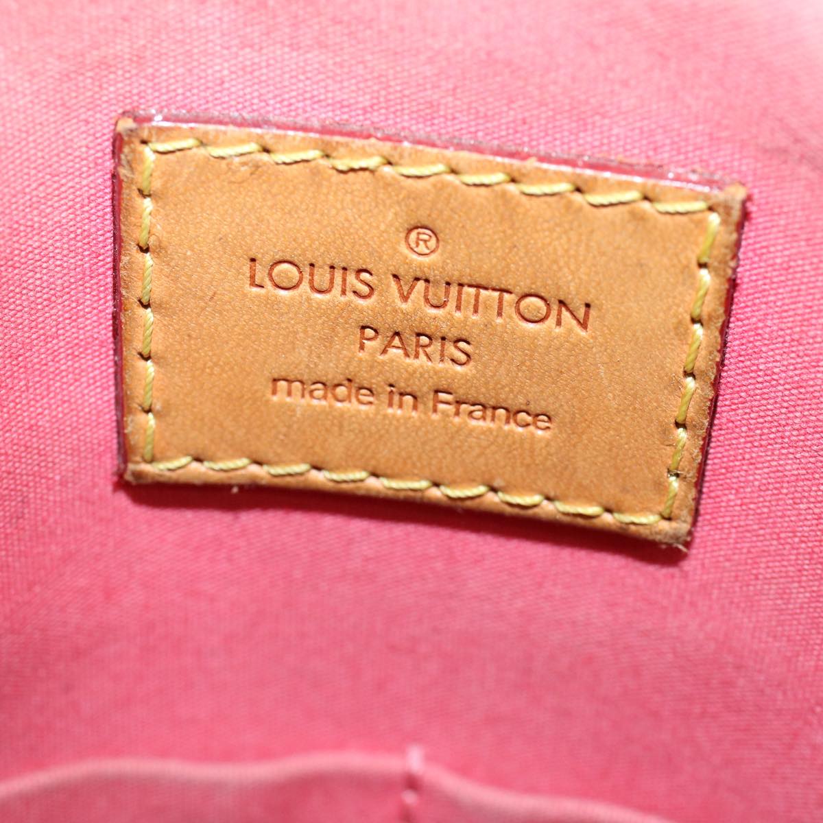 LOUIS VUITTON Monogram Vernis Alma PM Hand Bag Rose Rich M90256 LV 55823
