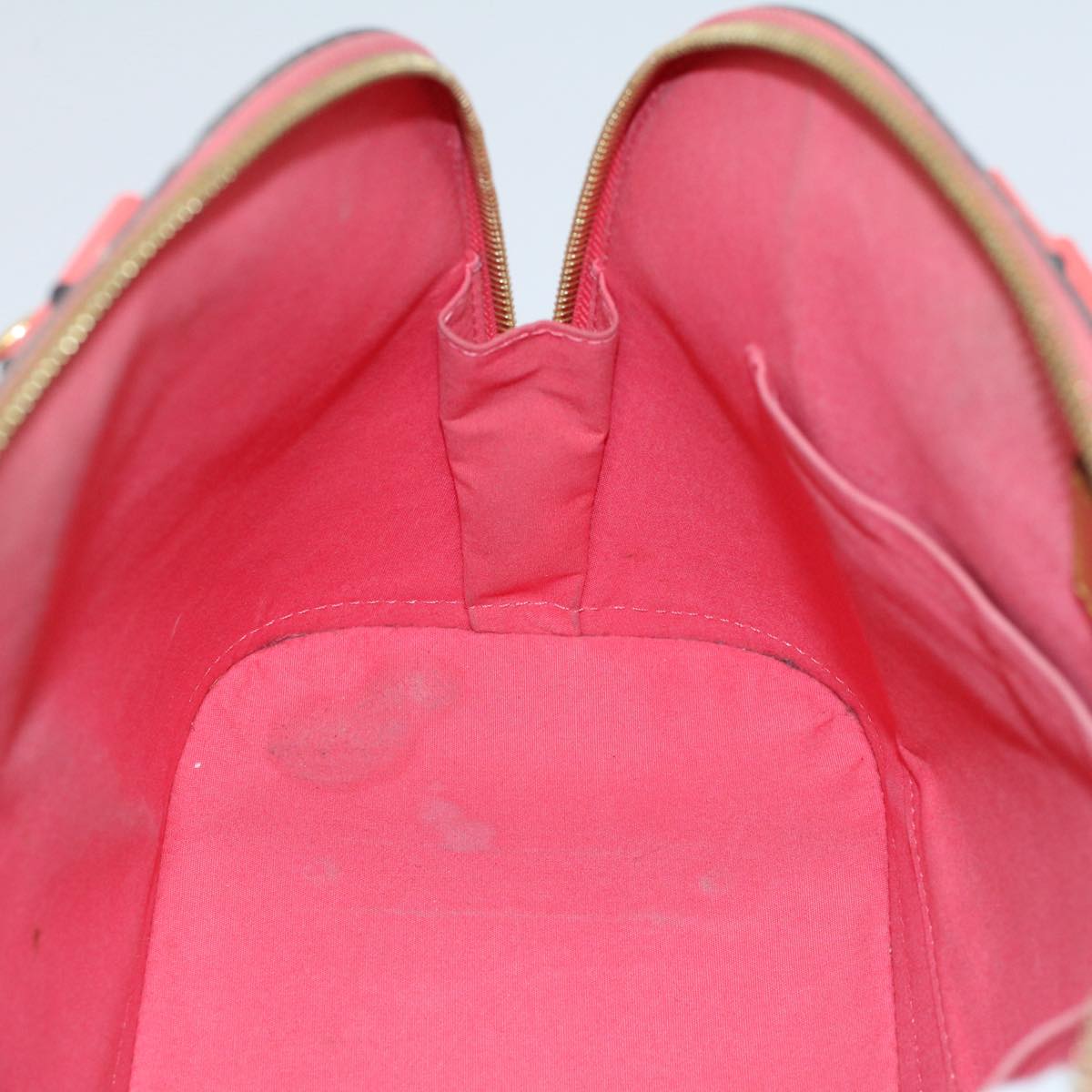 LOUIS VUITTON Monogram Vernis Alma PM Hand Bag Rose Rich M90256 LV 55823