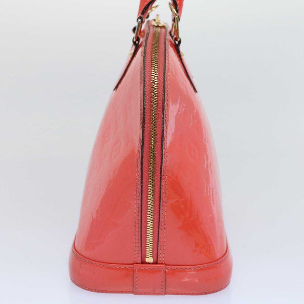 LOUIS VUITTON Monogram Vernis Alma PM Hand Bag Rose Rich M90256 LV 55823