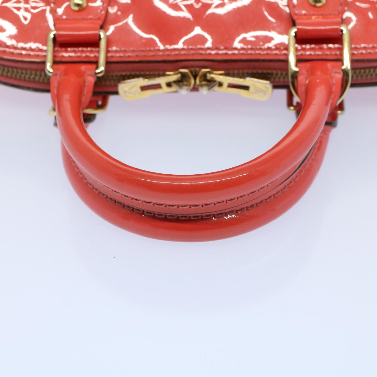 LOUIS VUITTON Monogram Vernis Alma PM Hand Bag Rose Rich M90256 LV 55823