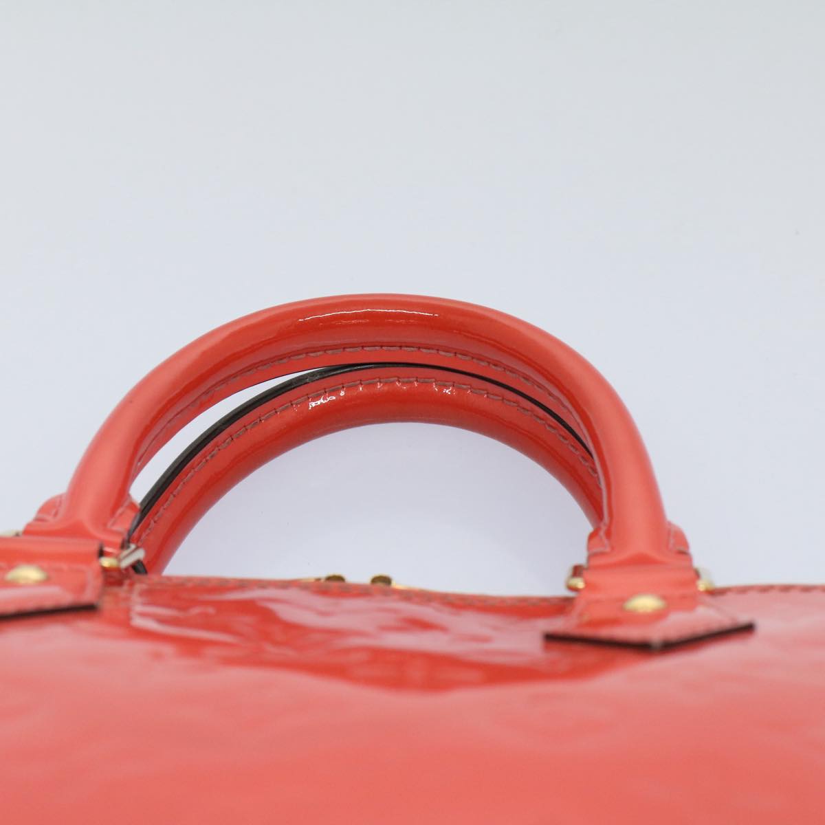 LOUIS VUITTON Monogram Vernis Alma PM Hand Bag Rose Rich M90256 LV 55823